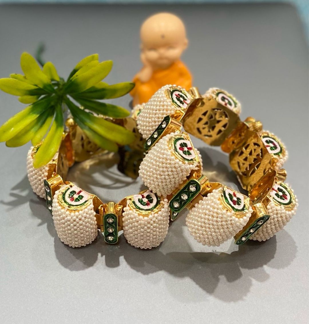 Beautiful Royal Rajputi Moti Gajre Set-81629
