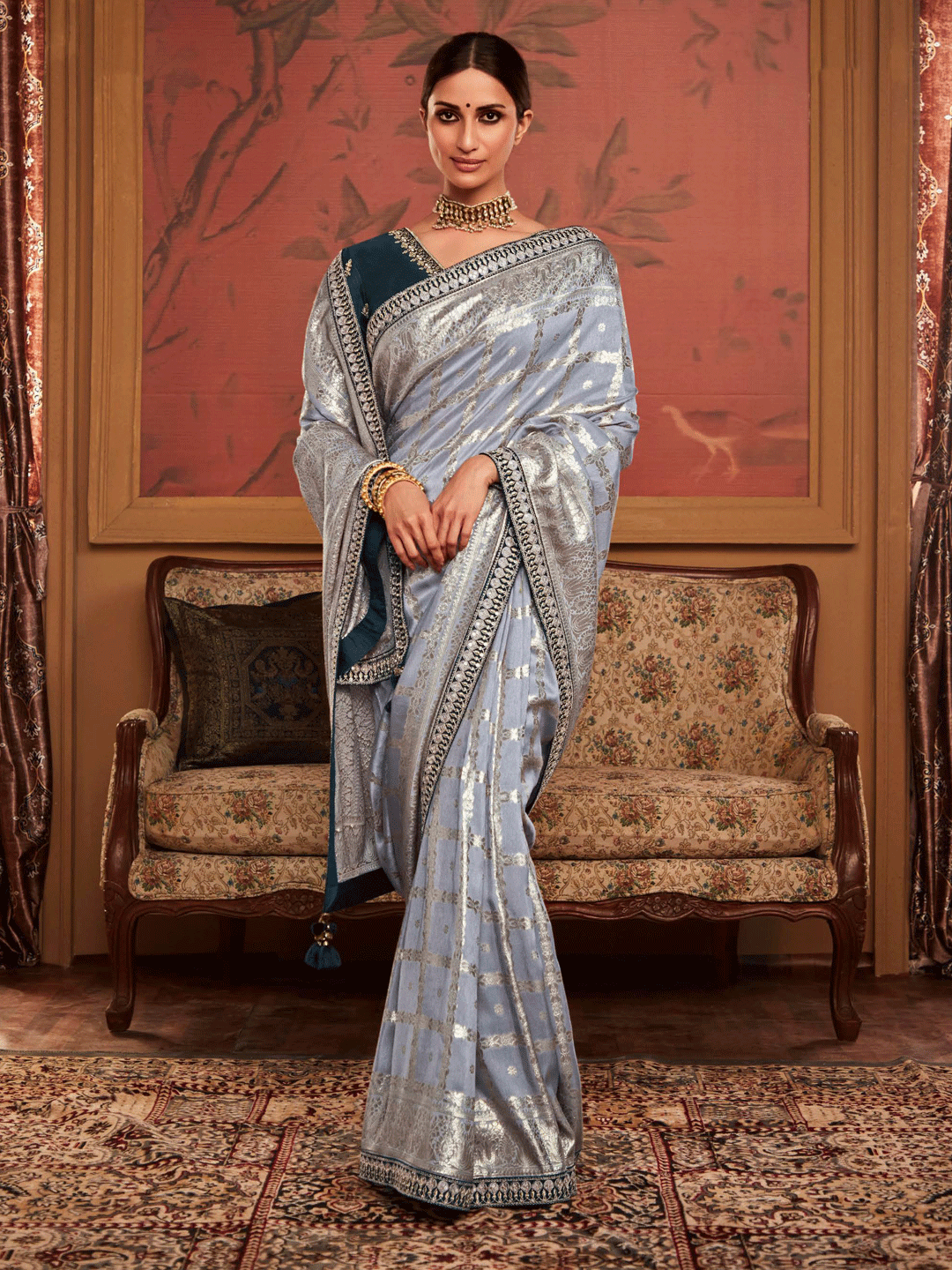 Pure silk bridal sarees discount