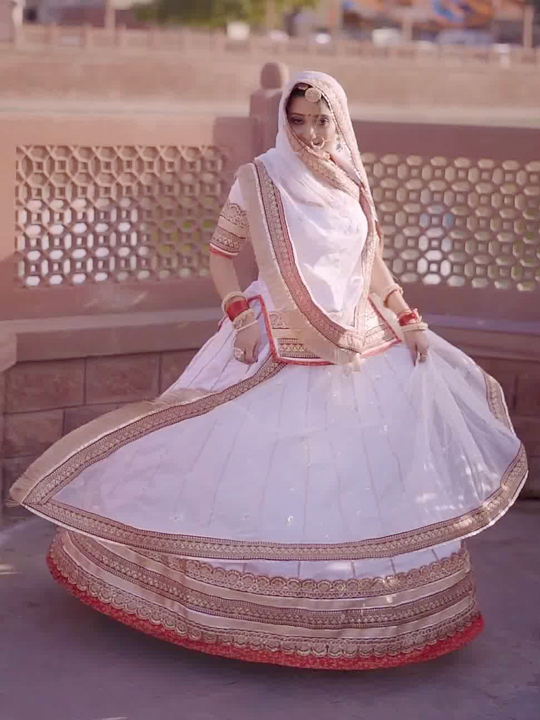 16 Kali Thakur Ji Pure Fastive Velvet Jarri Work Designer Rajputi Poshak in White color-81379