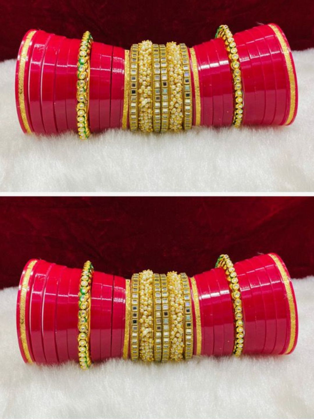 Trylo Rajwadi Chooda Set / Rajasthani Chuda / Rajputi Chuda / Bridal Chooda  / Kundan Chuda