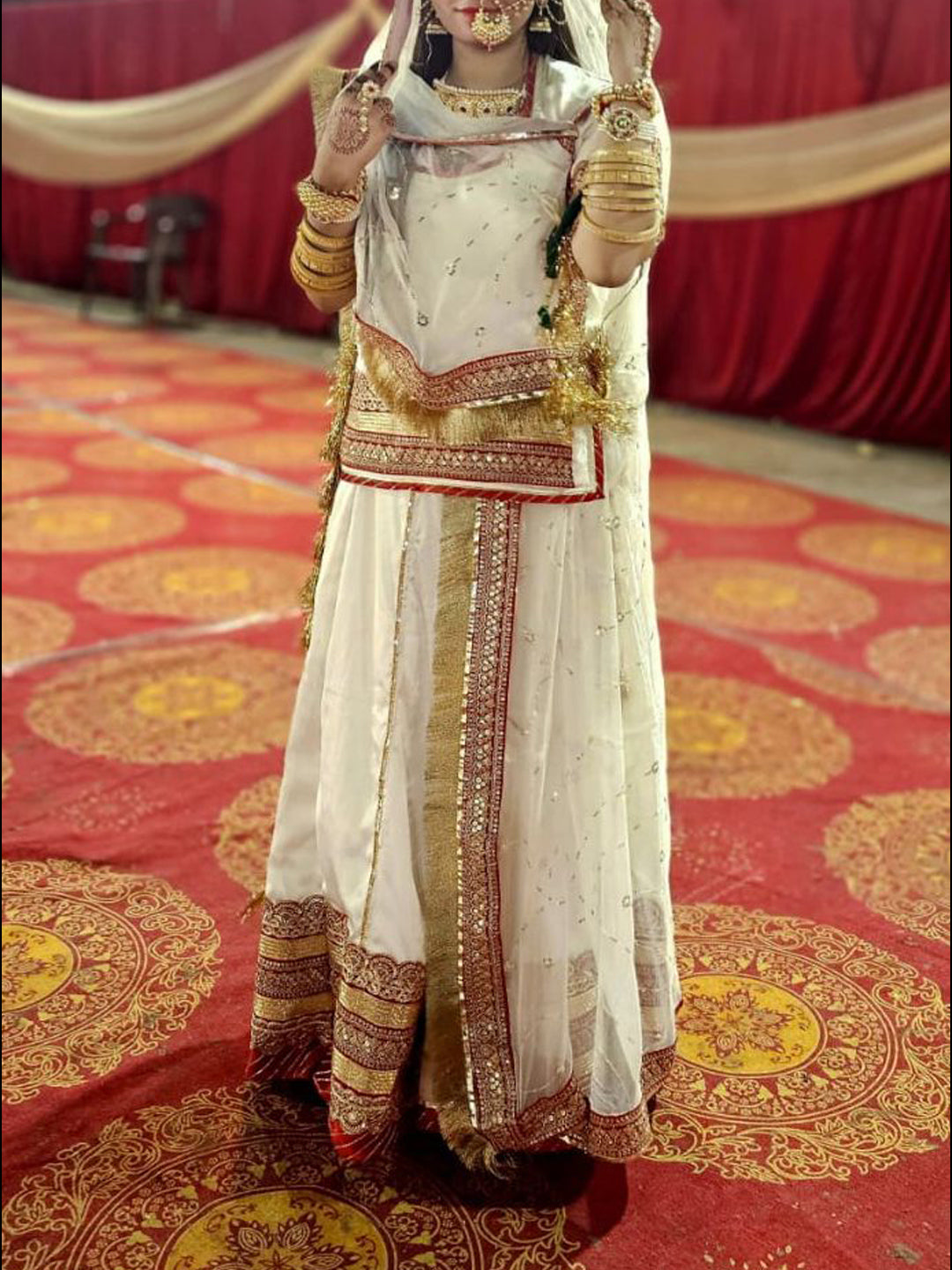 Bridal Lehenga New Design Rajputi Dress Blue Rajputi Poshak: Ombre