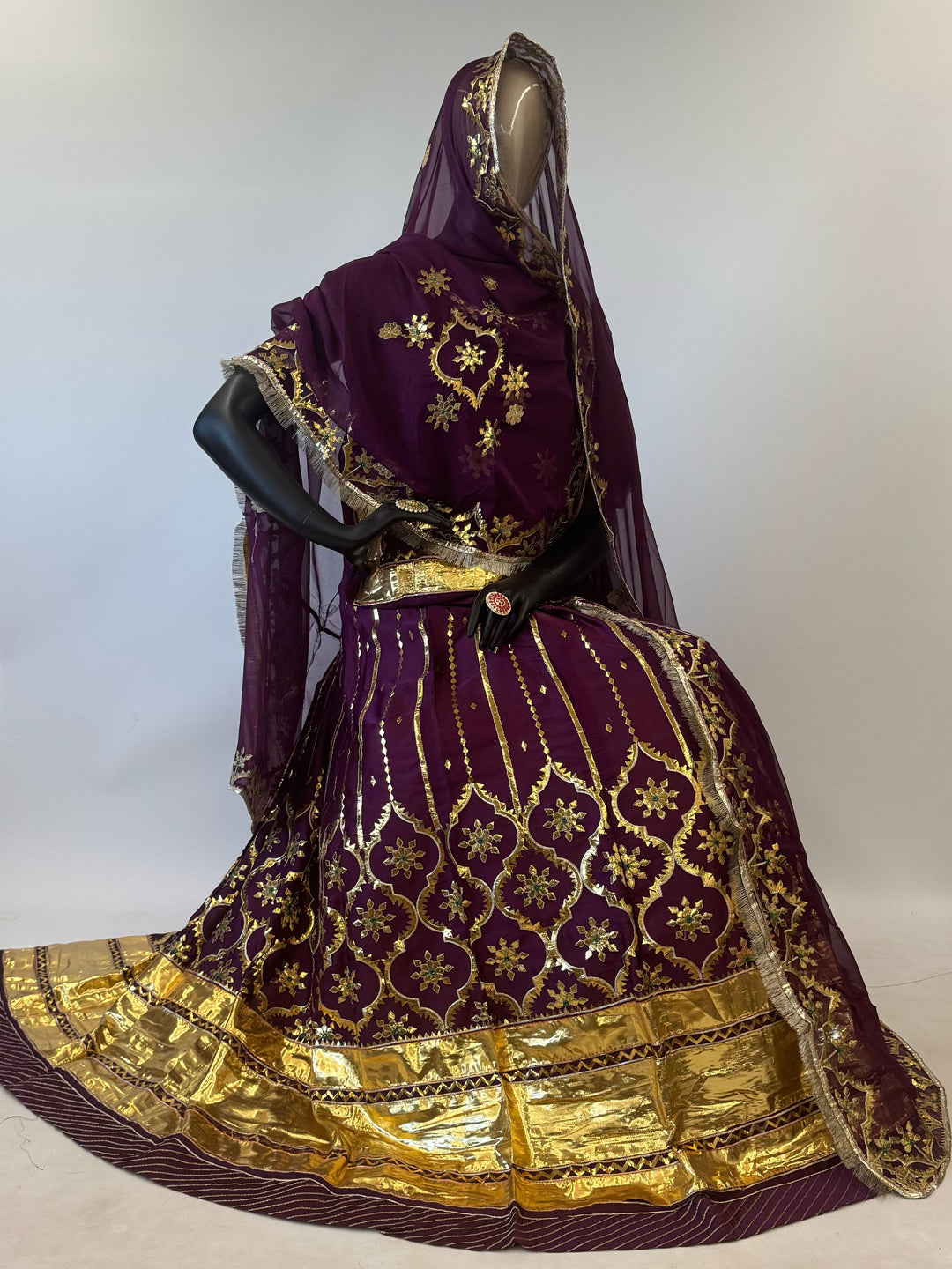 Semi Bumper 12 Kali Humrahi Pure Premium quality Rajputi Poshak-91293