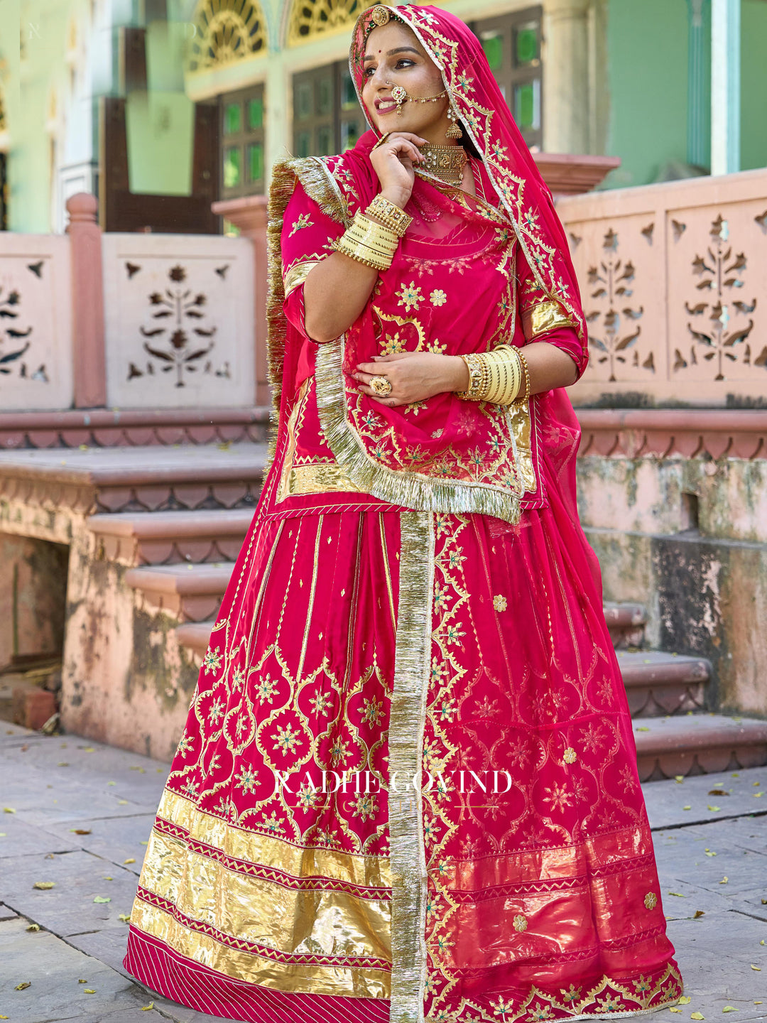Semi Bumper 12 Kali Humrahi Pure Premium quality Rajputi Poshak-91294