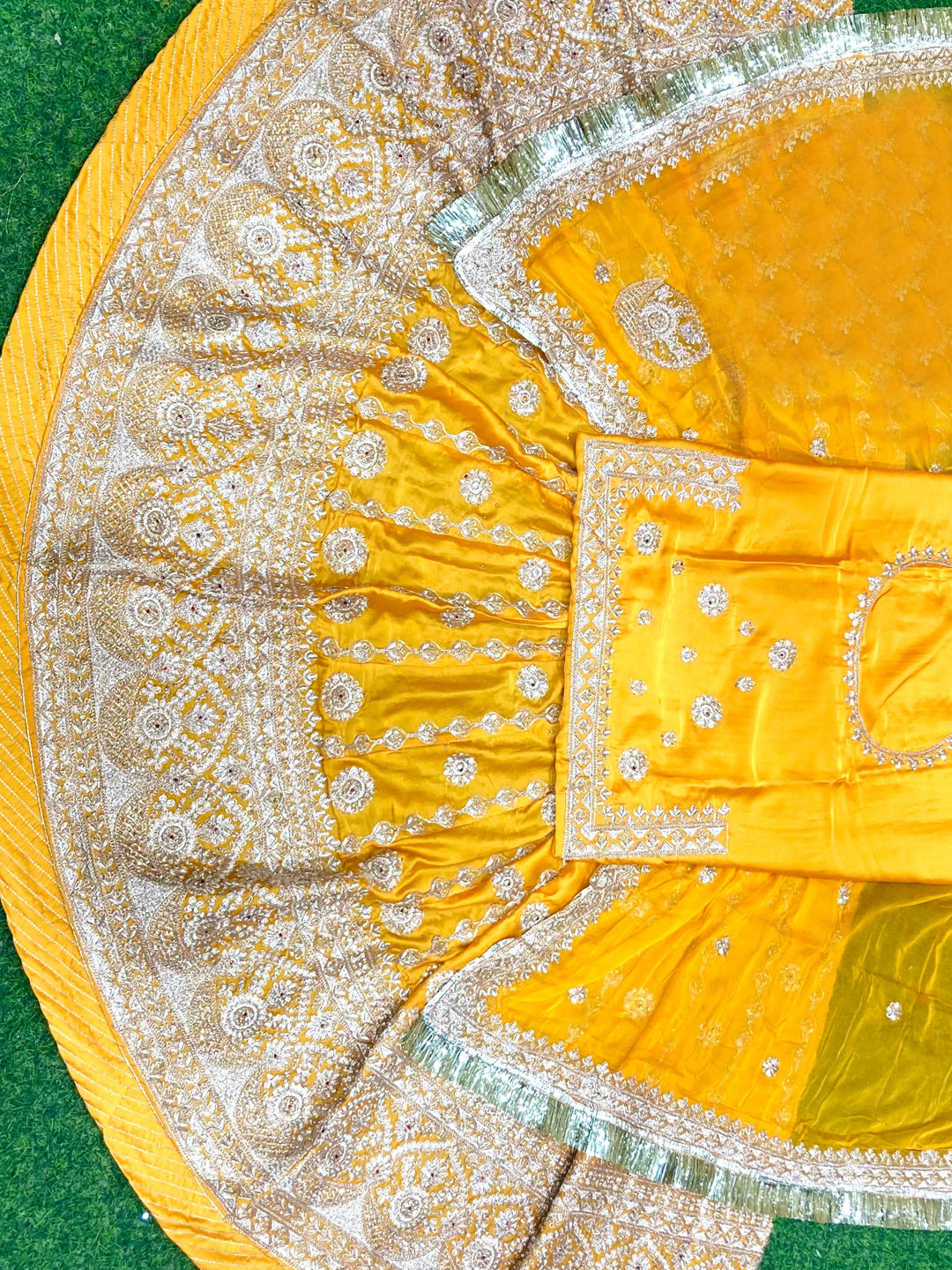 Bamber Satin Wedding Sangeet Premium quality Rajputi Poshak-91295