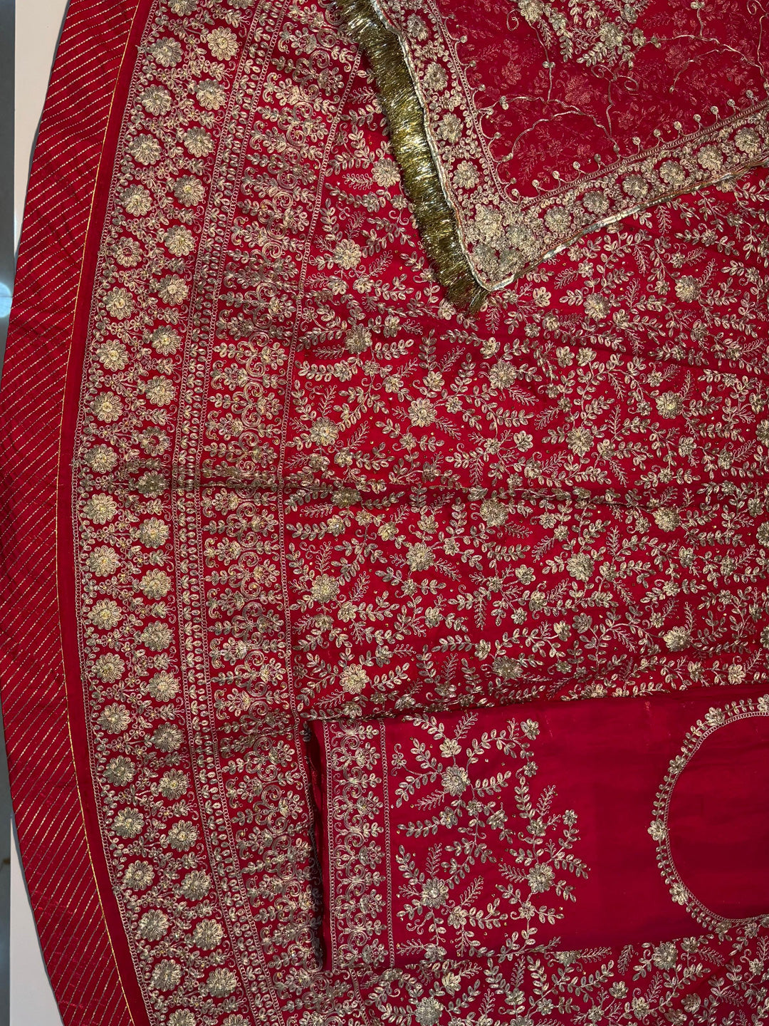 Italian Silk Premium quality Bridal Rajputi Poshak-91468