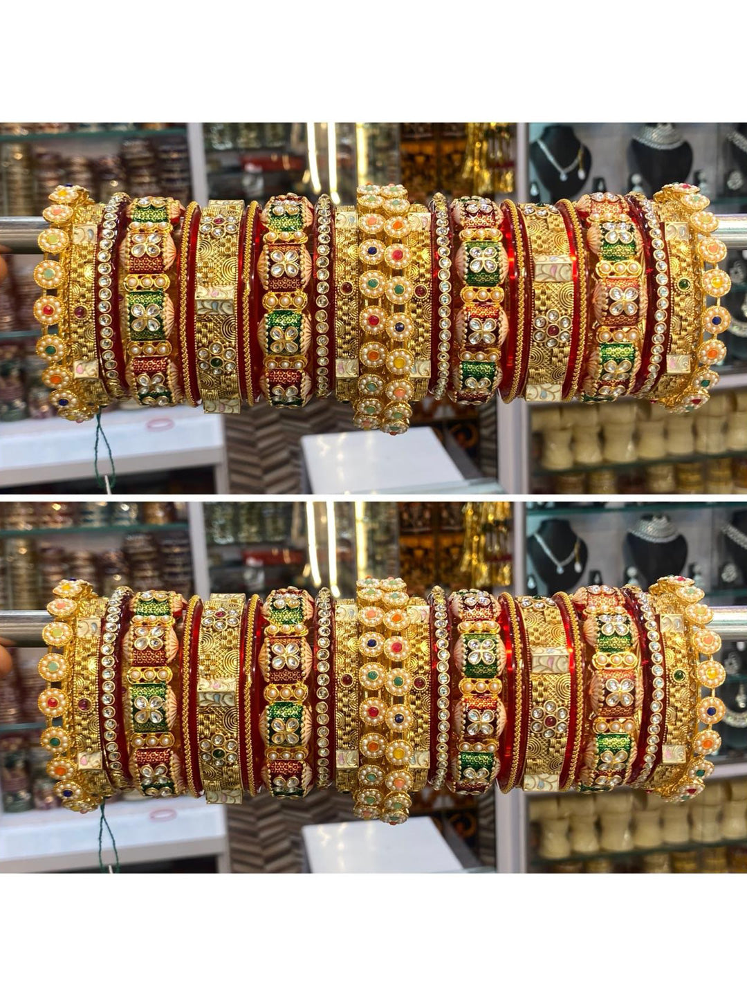 Royal Rajwadi Bridal Chura with Beautiful Kundal Work Design-20172