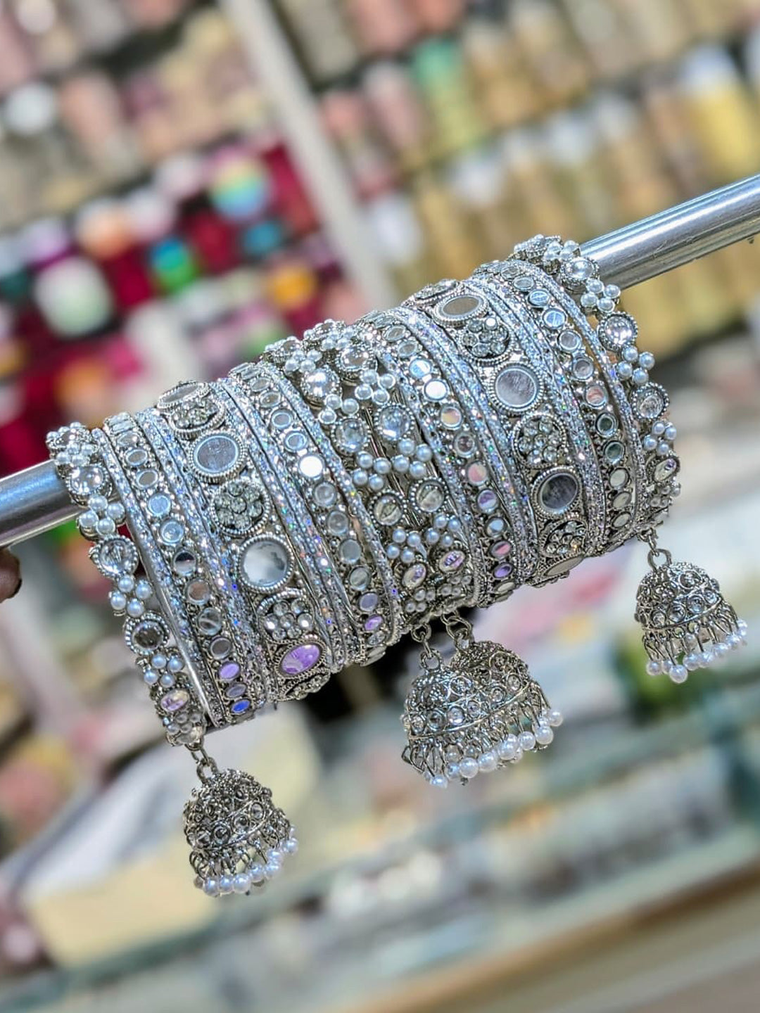 Royal Indian Bridal Chura with Beautiful Kundal Work Design-20170