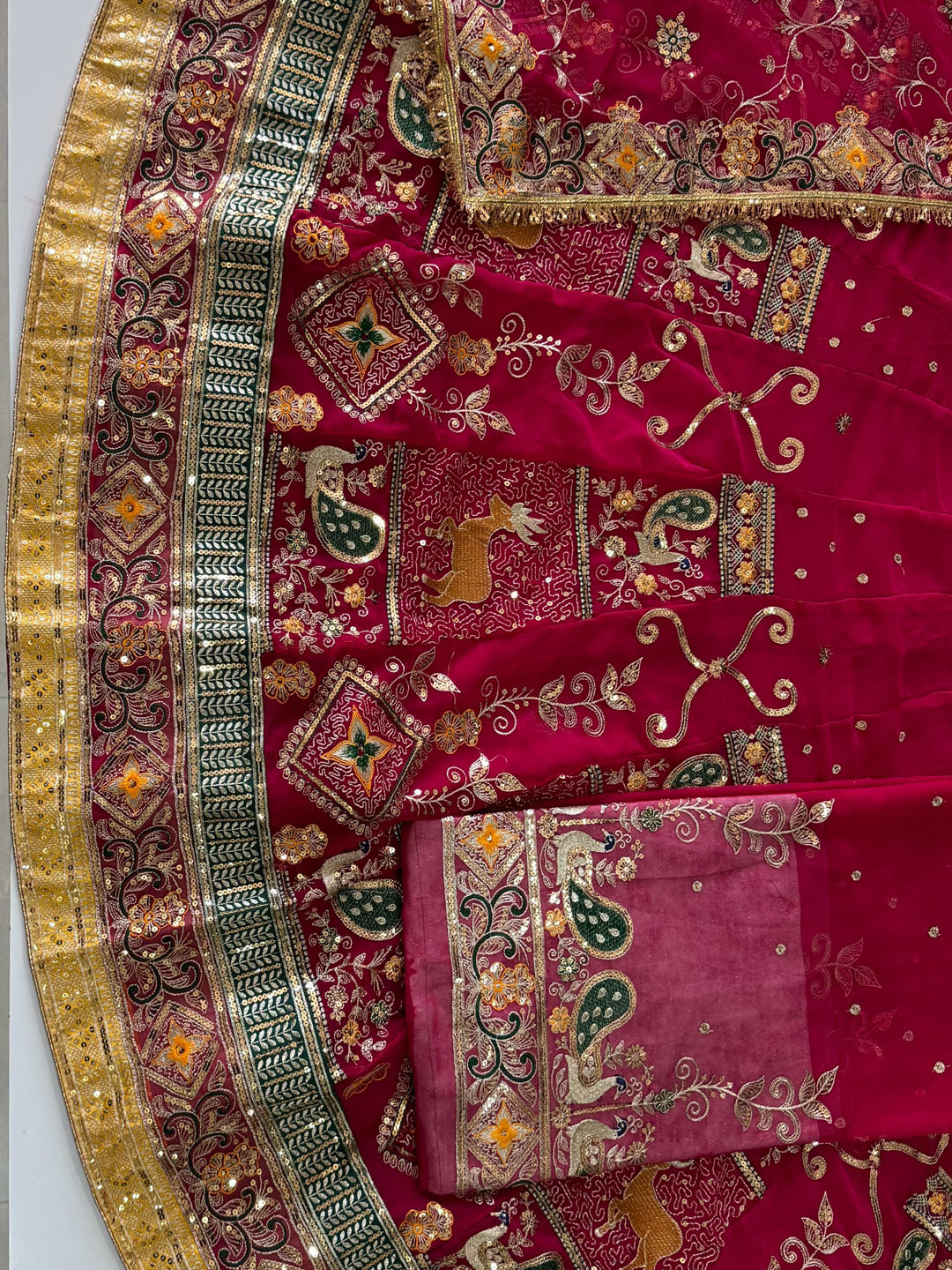 4 Meter flare Gher Vintage Festival wedding Rajputi Poshak-91738