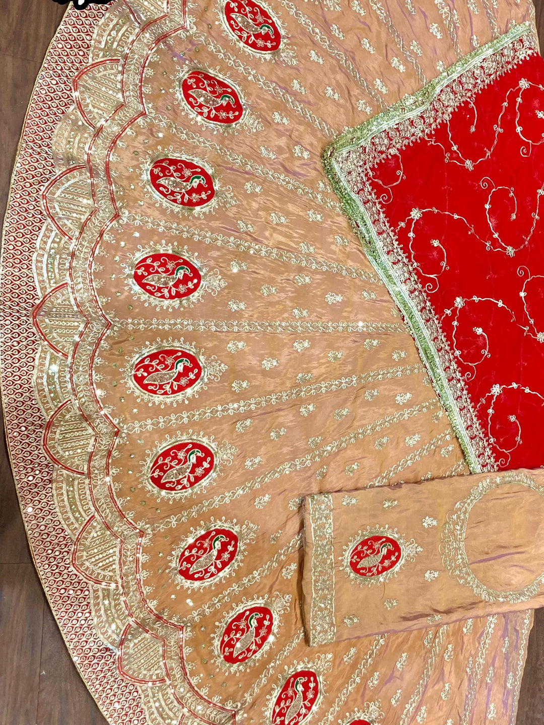 Premium Pure Rajputi Poshak Wedding Party Wear Designer Outfit for Women-91796