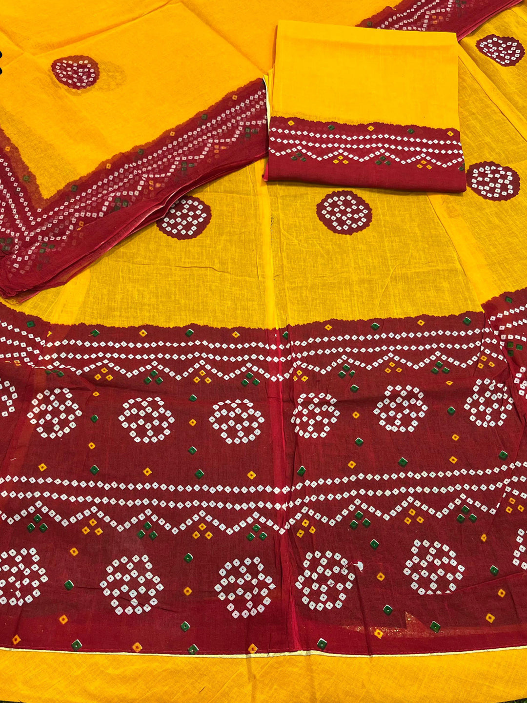 Premium Piliya cotton Rajputi Poshak – Hand Gota Patti & Traditional wear-91881