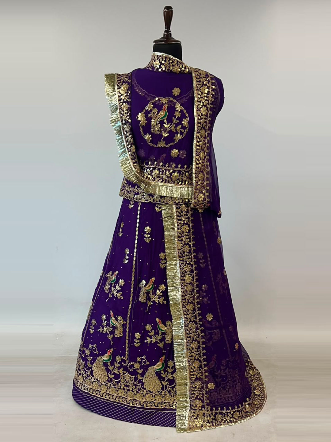 Humrahi Pure Rajputi Poshak - Traditional Rajasthani Dress with Gota Patti Work-92029