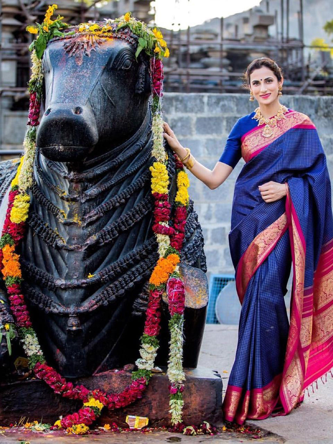 Presenting Enchanting Yet Breathable Blue Banarasi Sarees For Intimate And Big Fat Indian Weddings.