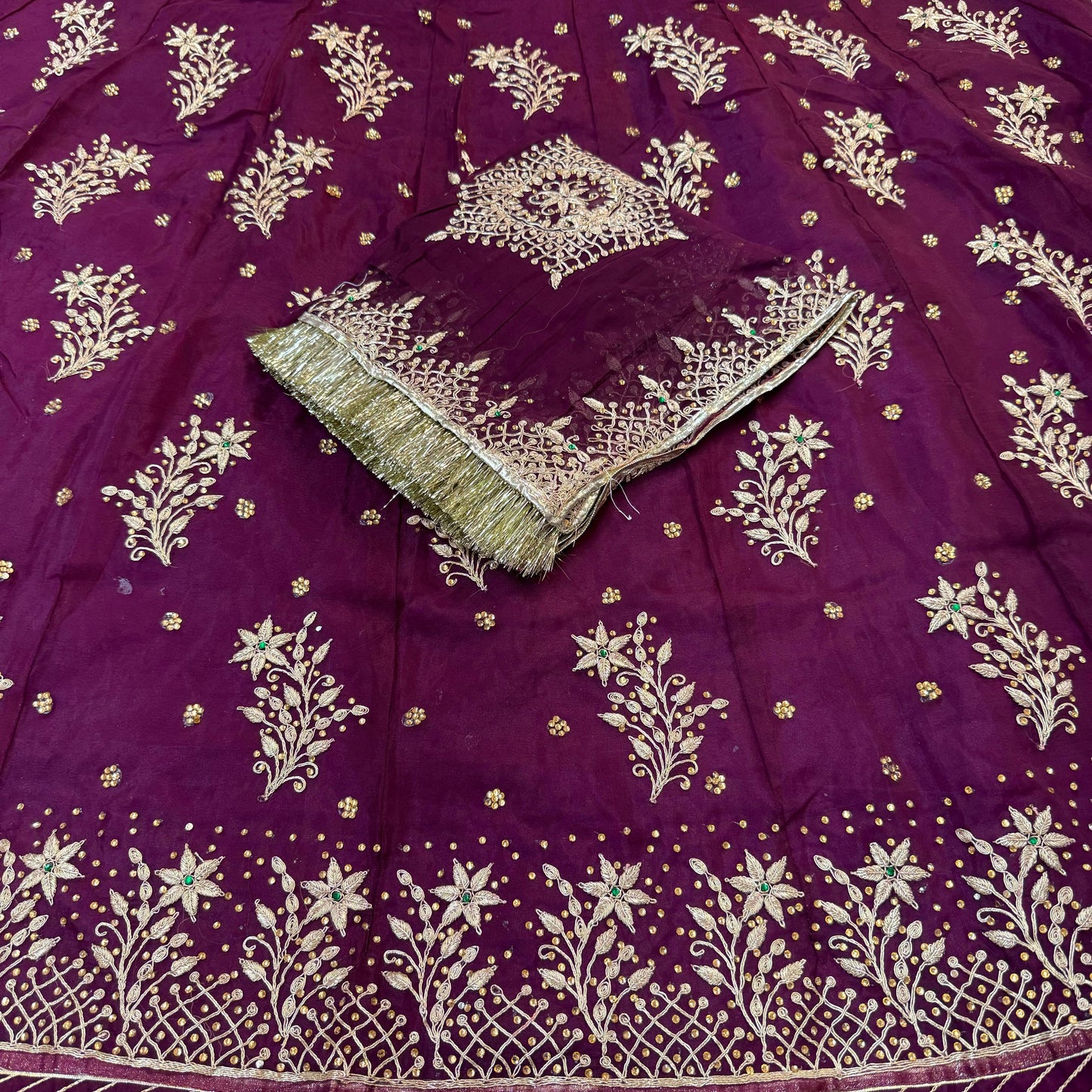 Organza Zardoi look coding work Rajputi Poshak In Purple Colour-60950