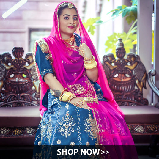 Bridal rajputi hot sale poshak online