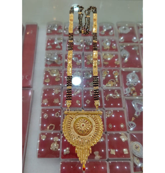 1 Gram Gold Plated Mangalsutra Set in 28 Inches-81248