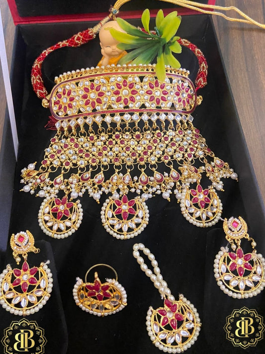 Kundan Rajputi Aad Choker Set-30975