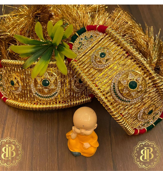 Traditional Golden Bajuband/Rajputi Baju/Rajwadi Baju With Loom-301020