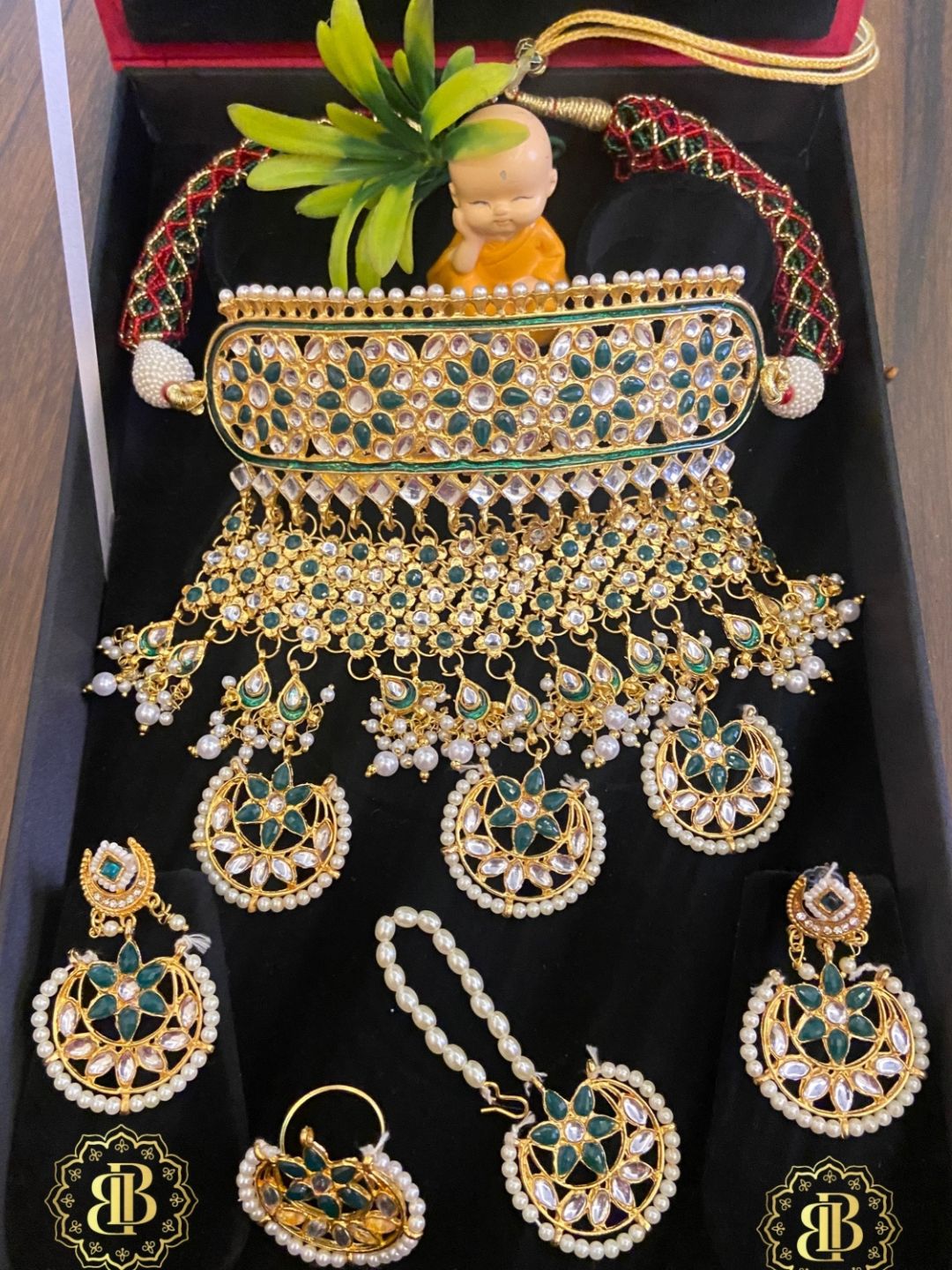 Kundan Rajputi Aad Choker Set-30976