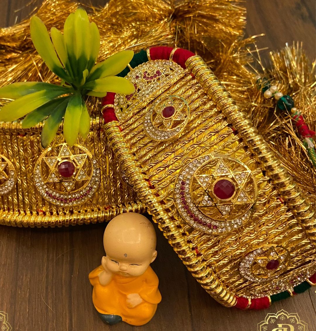 Traditional Golden Bajuband/Rajputi Baju/Rajwadi Baju With Loom-301021