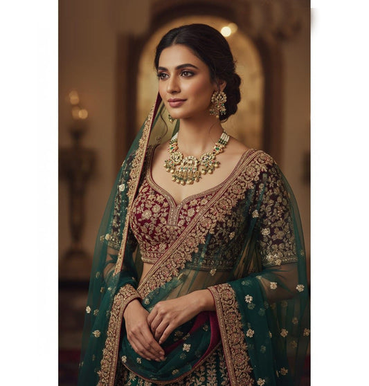 Necklace Brass High Gold Antique Combo Jewellery Set-20101
