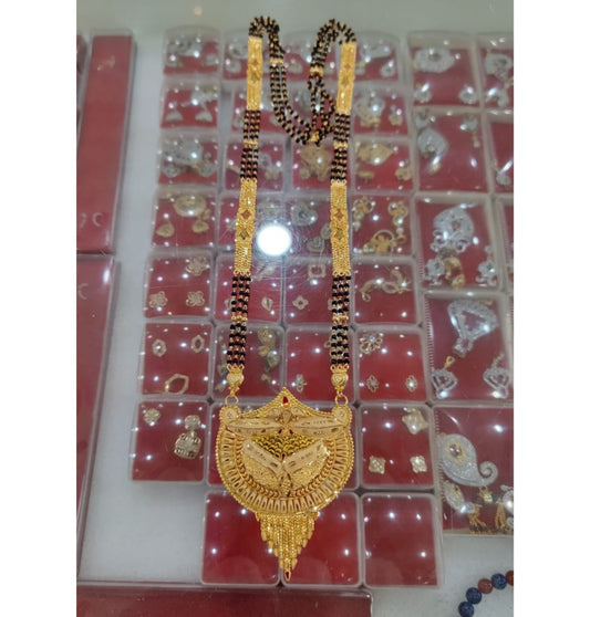 1 Gram Gold Plated Mangalsutra Set in 28 Inches-81239