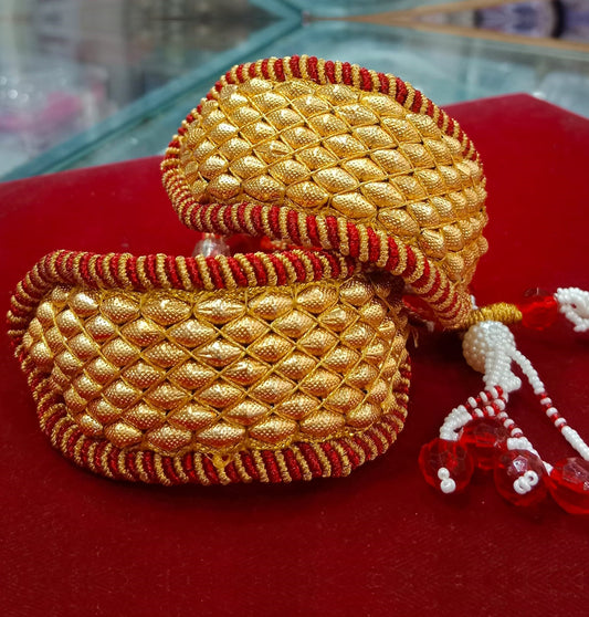 Rajputi premium quality Gold pochi combo Jewellery Set-301198