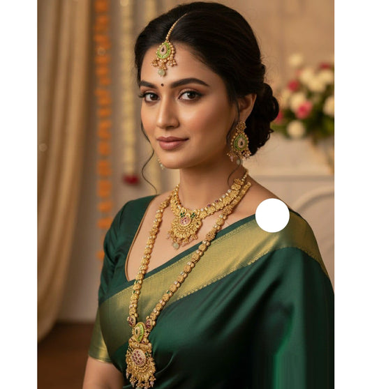 Necklace Brass High Gold Antique Combo Jewellery Set-20137
