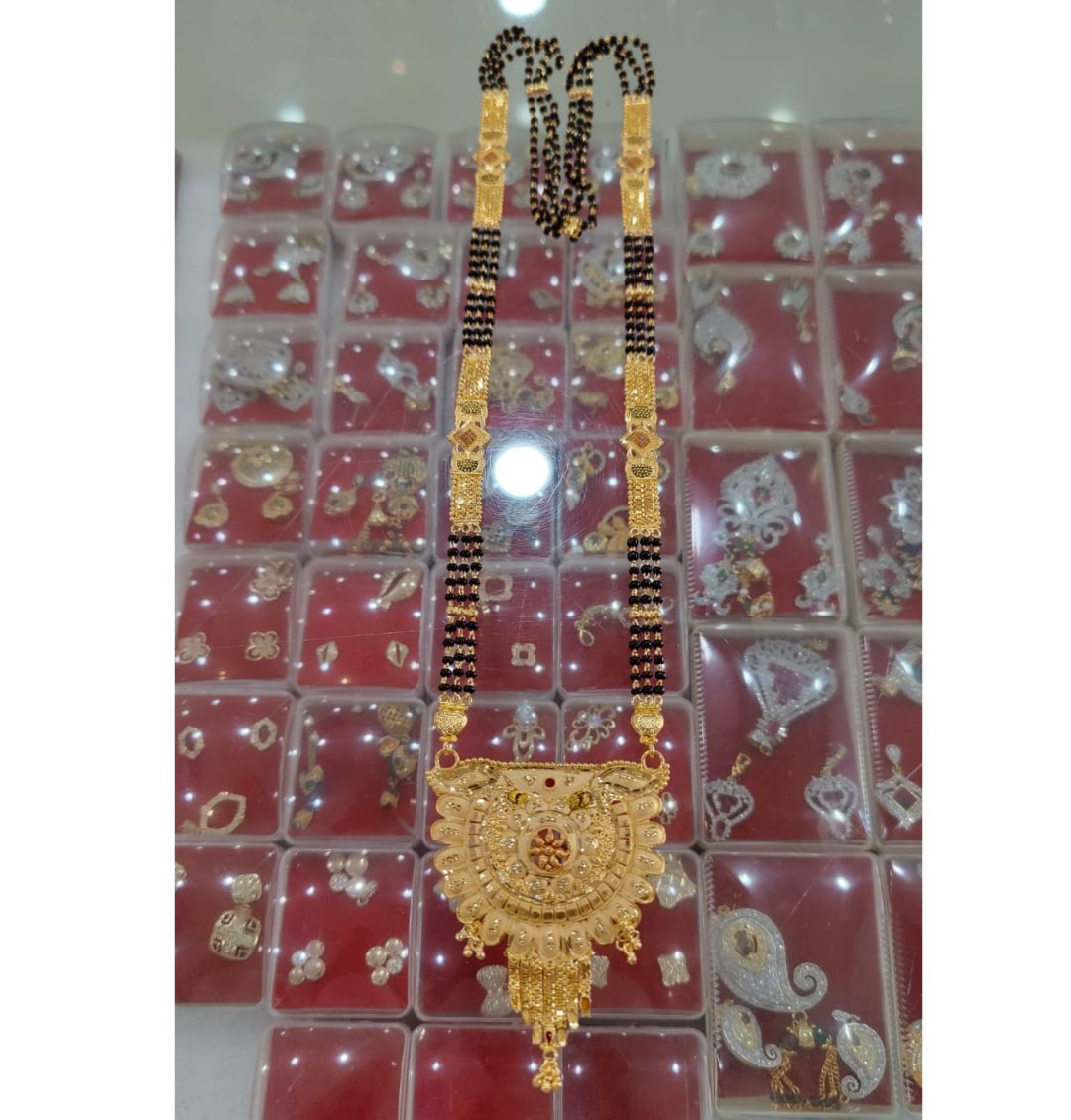 1 Gram Gold Plated Mangalsutra Set in 28 Inches-81244