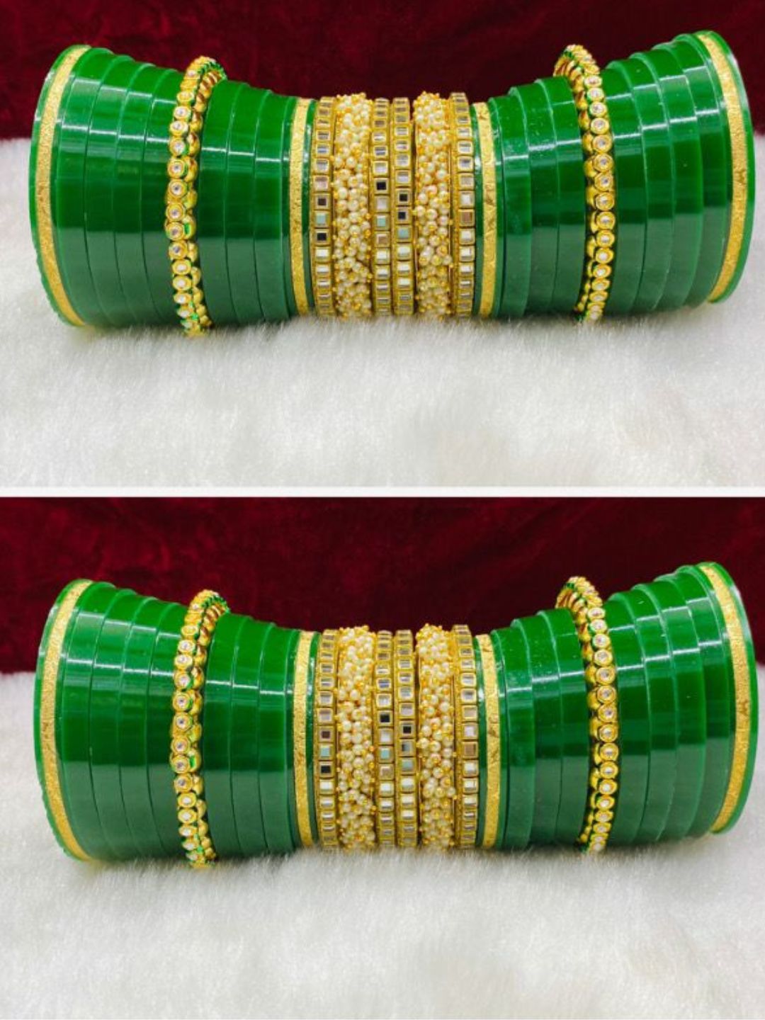 Rajputi Dhalu Chuda Set, Rajasthani chura Set For Bridal, Dhalu Bangles Set For Women-30909