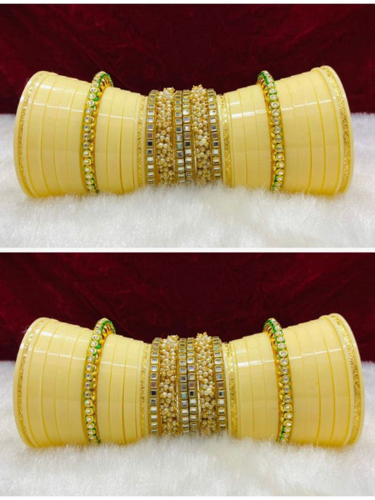 Rajputi Dhalu Chuda Set, Rajasthani chura Set For Bridal, Dhalu Bangles Set For Women-30911