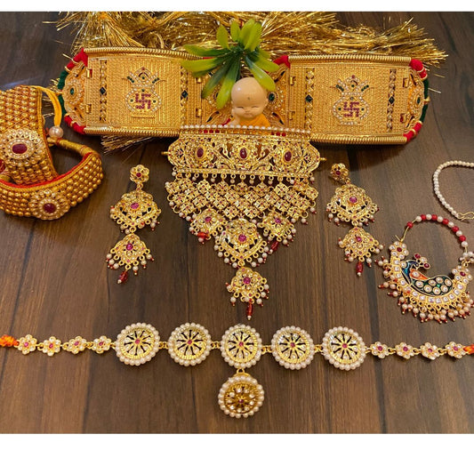 Royal Mini Rajputi Jewellery Set-30936