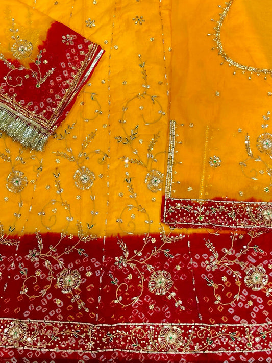 Piliya Bandej Humarhai Pure Handwork Rajputi Poshak-91540