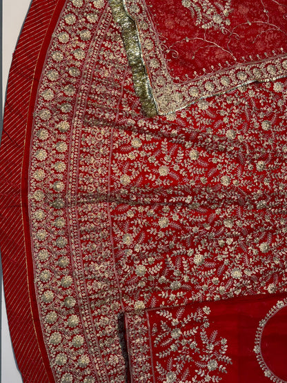 Italian Silk Premium quality Bridal Rajputi Poshak-91468