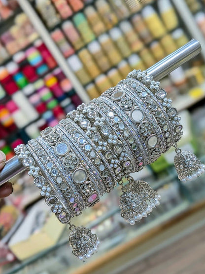 Royal Indian Bridal Chura with Beautiful Kundal Work Design-20170