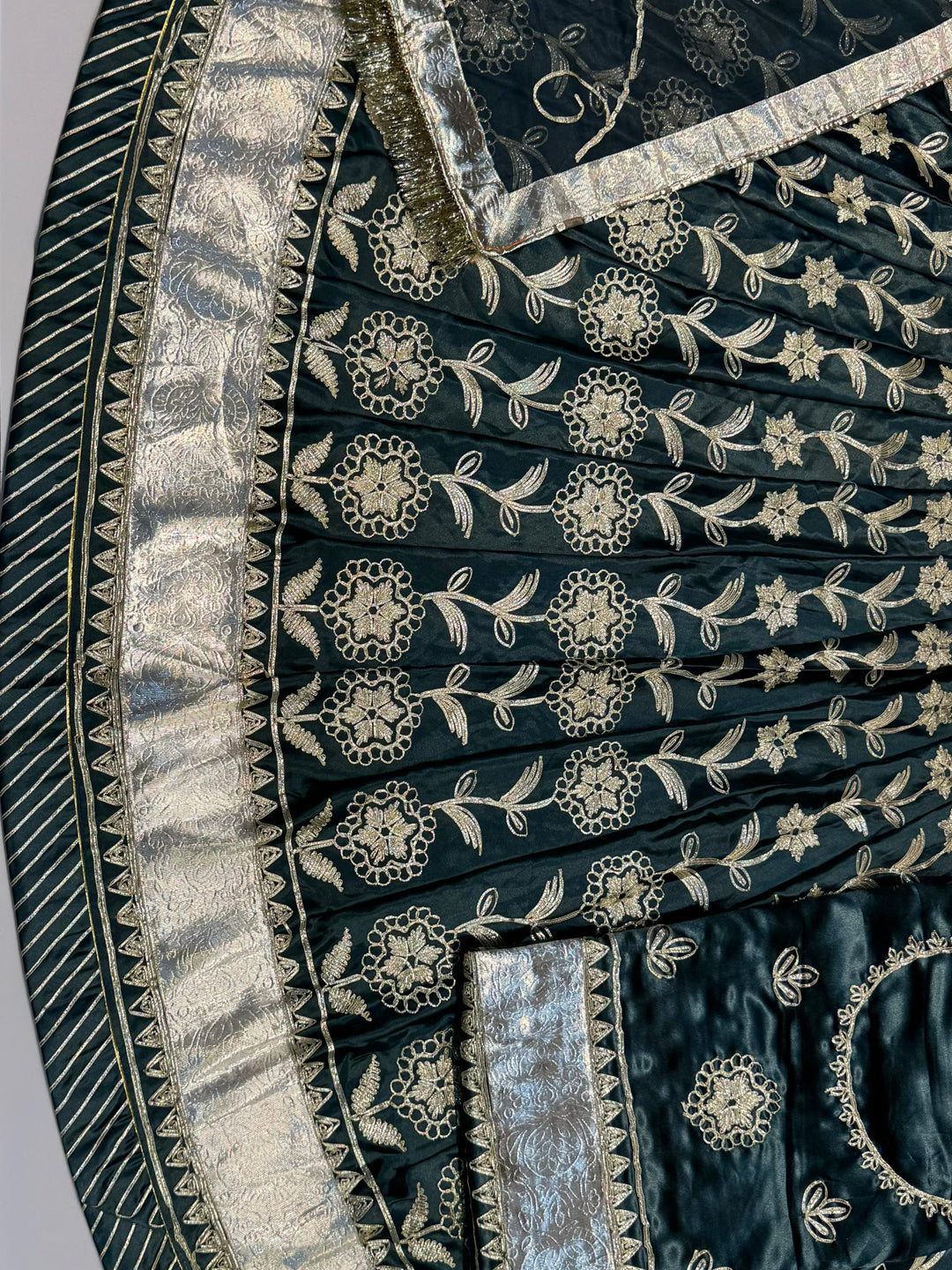 Satin 24 Kali Laffa Sikhe Rajputi Poshak In Purple color-91648