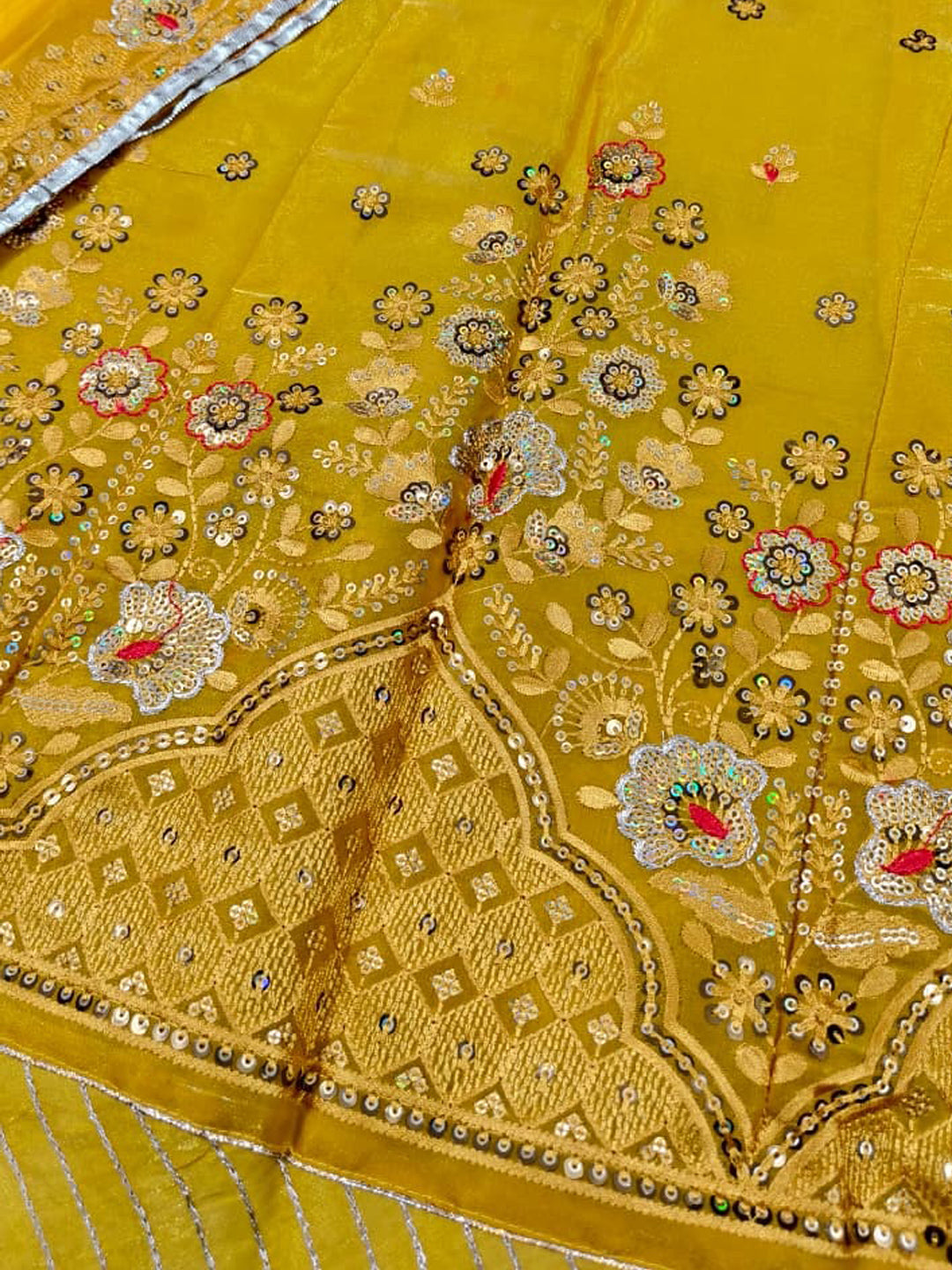 Fandy Shaded Haldi Sangeet Rajputi Poshak In Yellow Color-91663