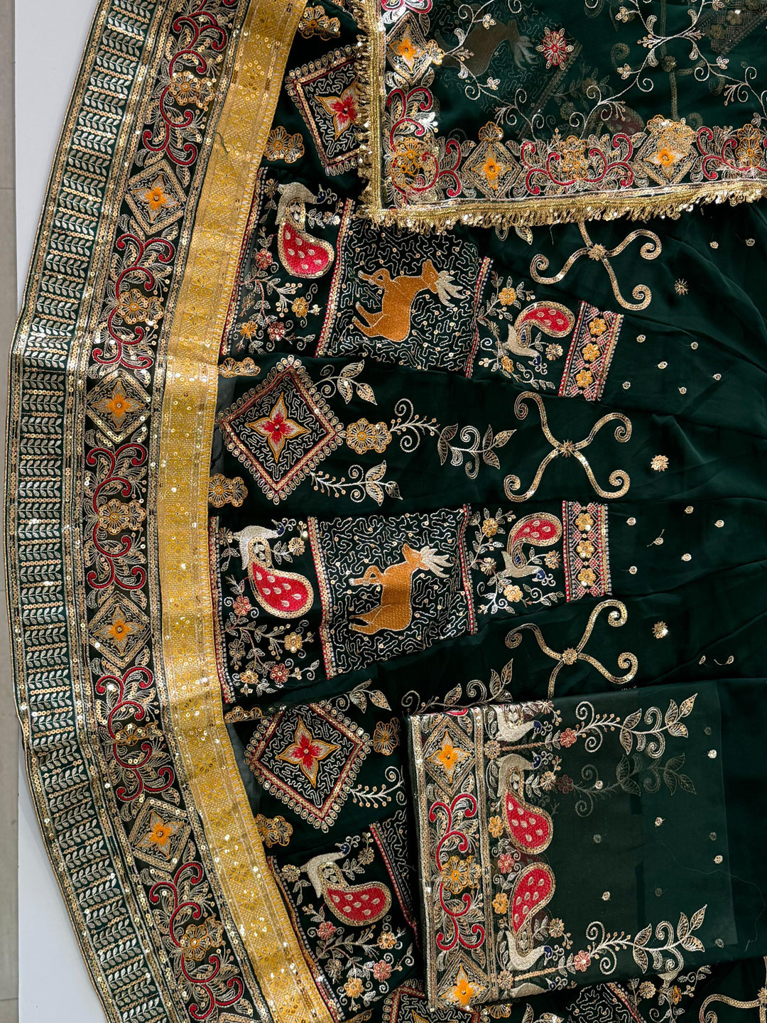 4 Meter flare Gher Vintage Festival wedding Rajputi Poshak-91738