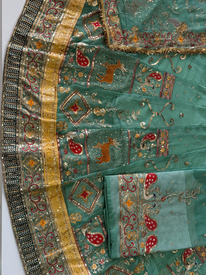 4 Meter flare Gher Vintage Festival wedding Rajputi Poshak-91738