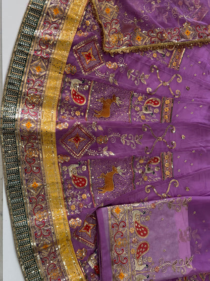 4 Meter flare Gher Vintage Festival wedding Rajputi Poshak-91738