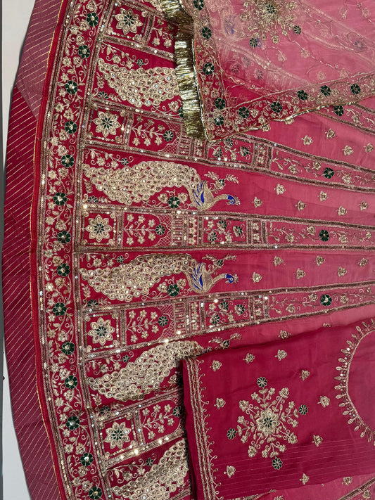 Double Shaded Humrahi Wedding Festival Rajputi Poshak-91737