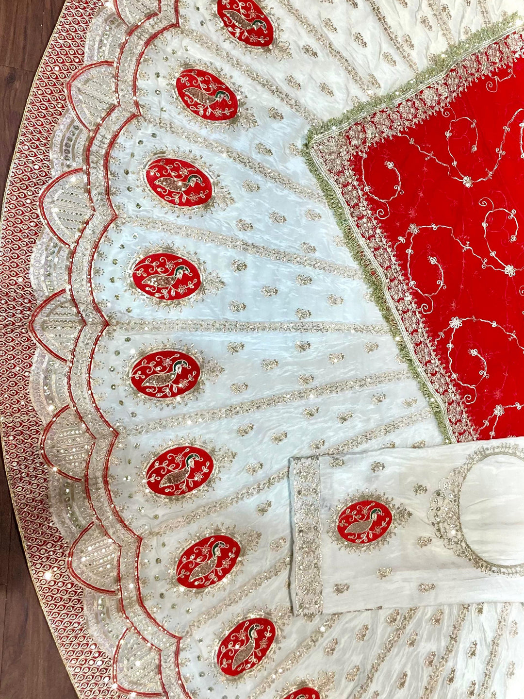 Premium Pure Rajputi Poshak Wedding Party Wear Designer Outfit for Women-91798