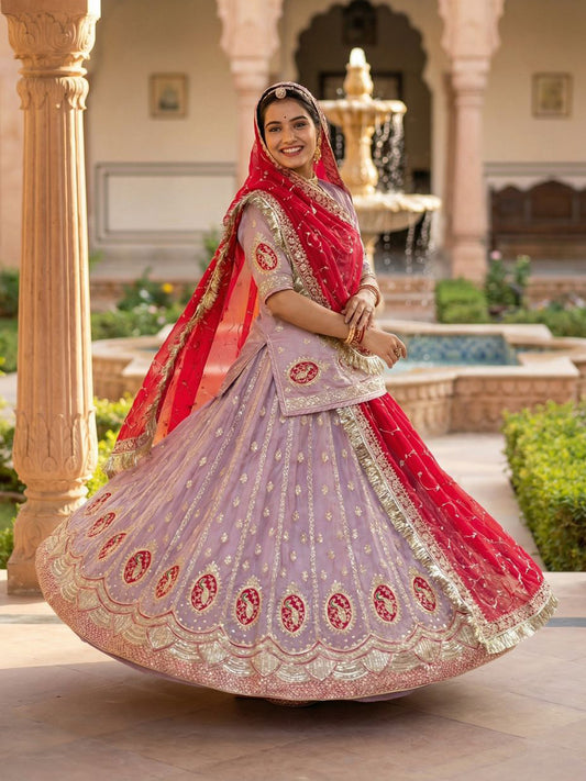 Premium Pure Rajputi Poshak Wedding Party Wear Designer Outfit for Women-91800