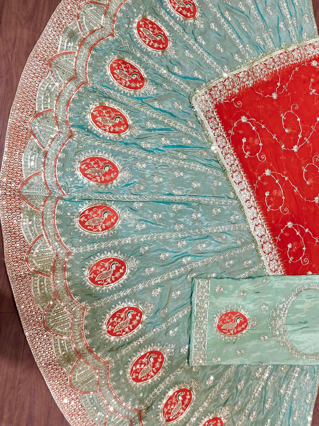 Premium Pure Rajputi Poshak Wedding Party Wear Designer Outfit for Women-91797