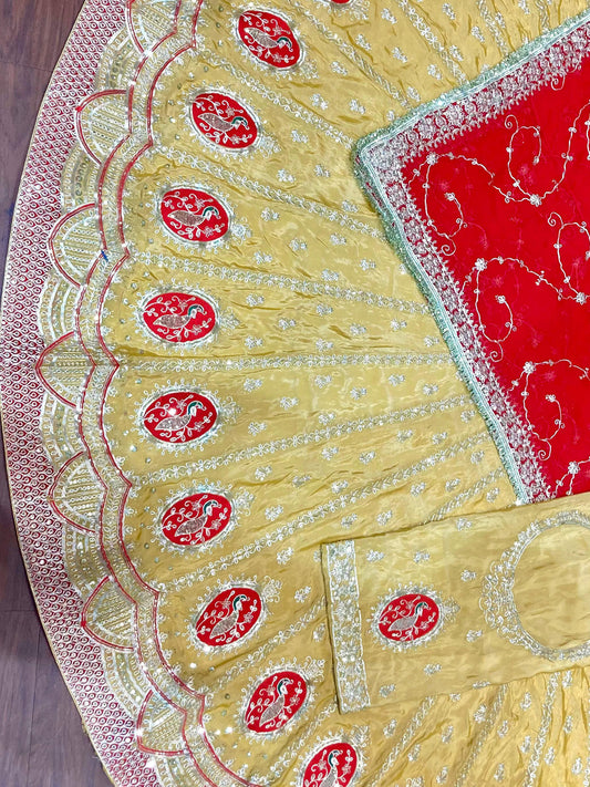 Premium Pure Rajputi Poshak Wedding Party Wear Designer Outfit for Women-91795