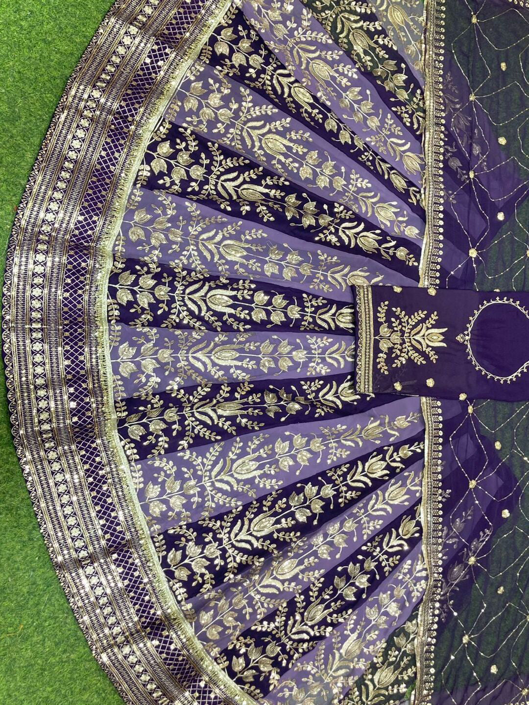 4 Meter Flare Royal Pure Rajputi Poshak Wedding Party Wear Designer Outfit for Women (91784)