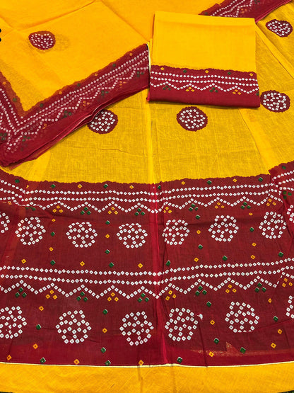Premium Piliya cotton Rajputi Poshak – Hand Gota Patti & Traditional wear-91881