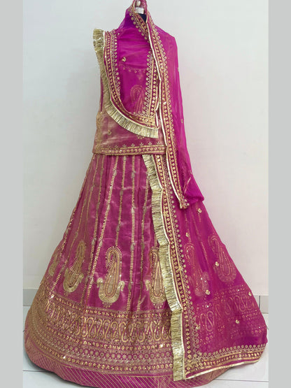 Sinduri Crush Part Wear Rajputi Poshak for Women in Pink -91946