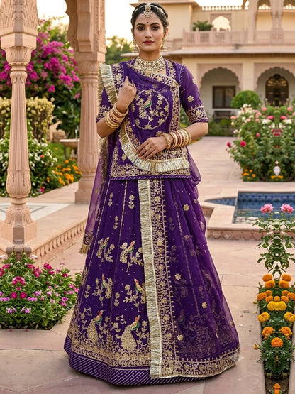Humrahi Pure Rajputi Poshak - Traditional Rajasthani Dress with Gota Patti Work-92029