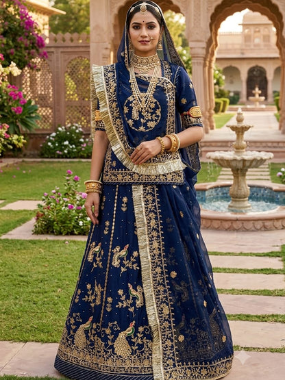 Humrahi Pure Rajputi Poshak - Traditional Rajasthani Dress with Gota Patti Work-92030