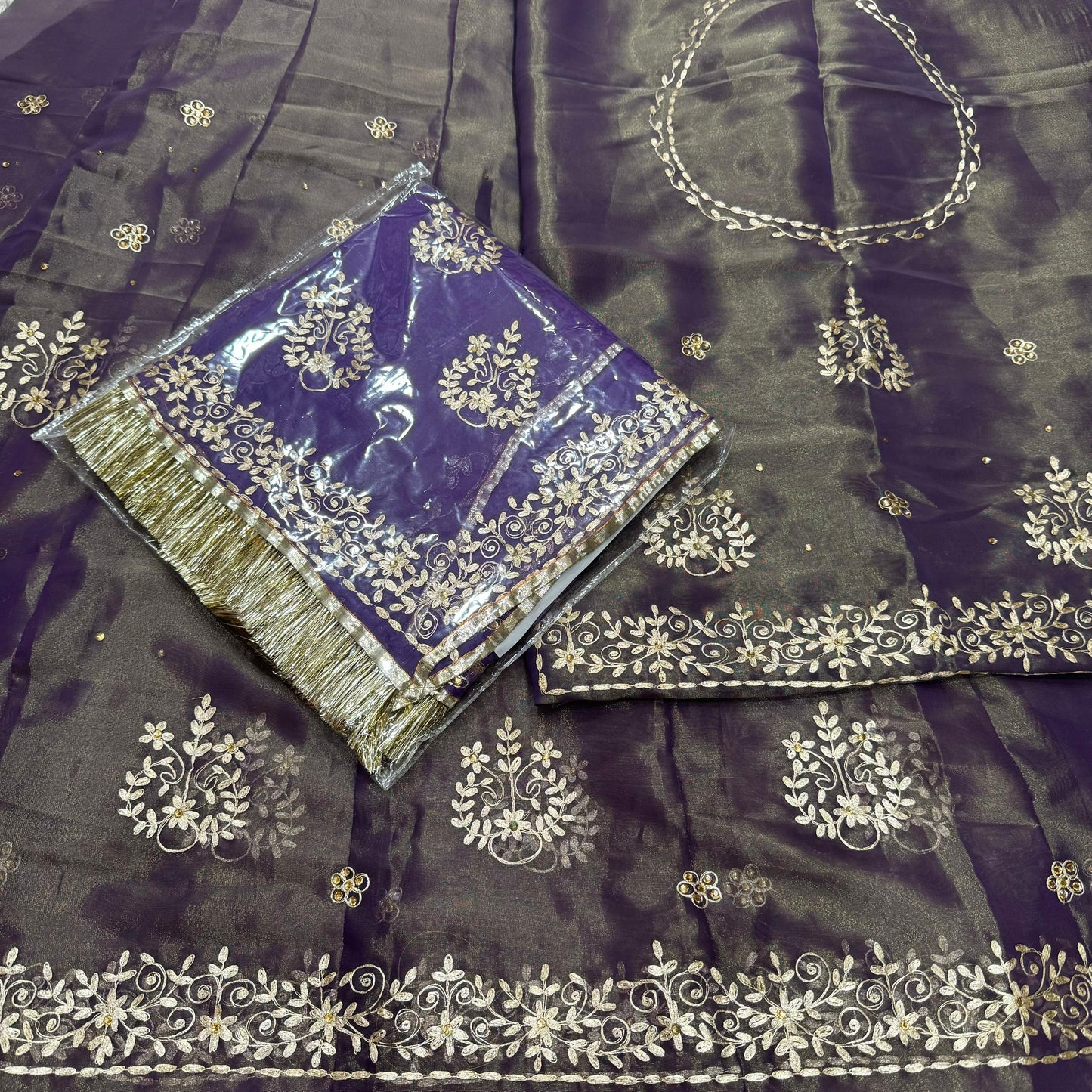 Tissue High Quality Wedding Party Wear Traditional Rajputi Poshak with Pittan work-81964